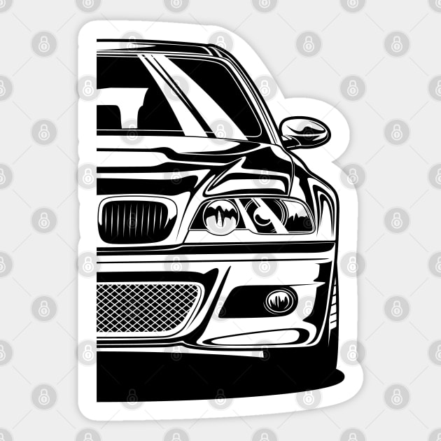 M3 E46 Coupe Line Art Sticker by idrdesign